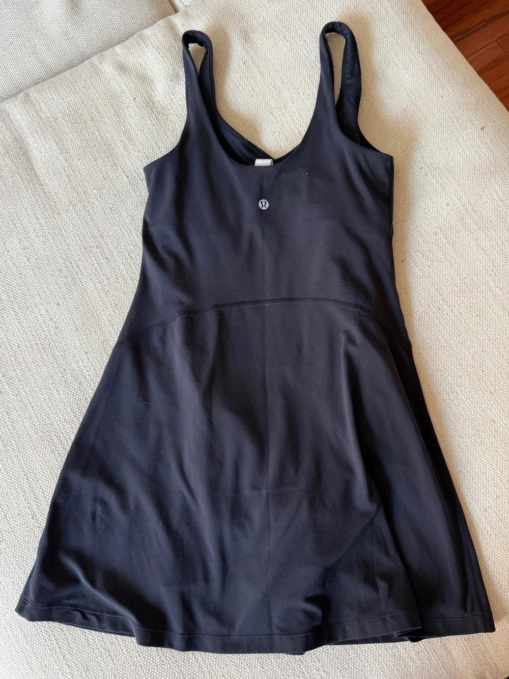 lululemon athletica Black Align Tank Dress with Scoop Neck